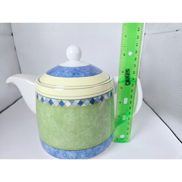 Vintage 1999 Royal Doulton Fine China Carmina Pattern #TC1277 Teapot With Lid - Picture 9 of 9